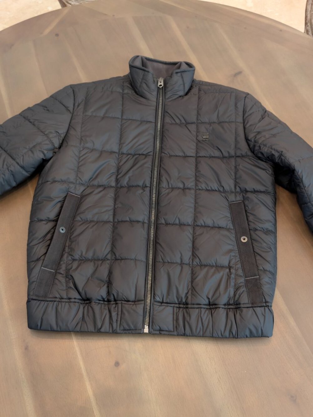 G-STAR RAW Men's Black Puffer Jacket L | Like New | Modern Streetwear